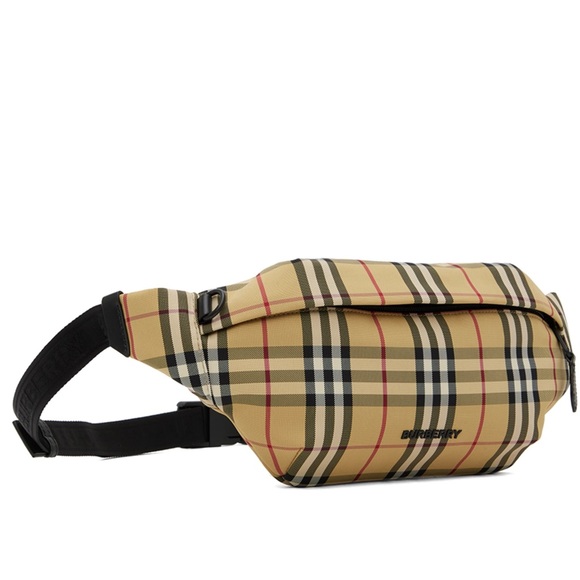 New BURBERRY check bag Sonny Belt bag waist Fanny pack shoulder Bag NWT - Picture 2 of 13